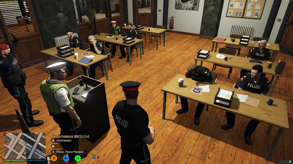 SchockLifeRP V1, Polizeibriefing — Originalscreenshot aus dem privaten Archiv