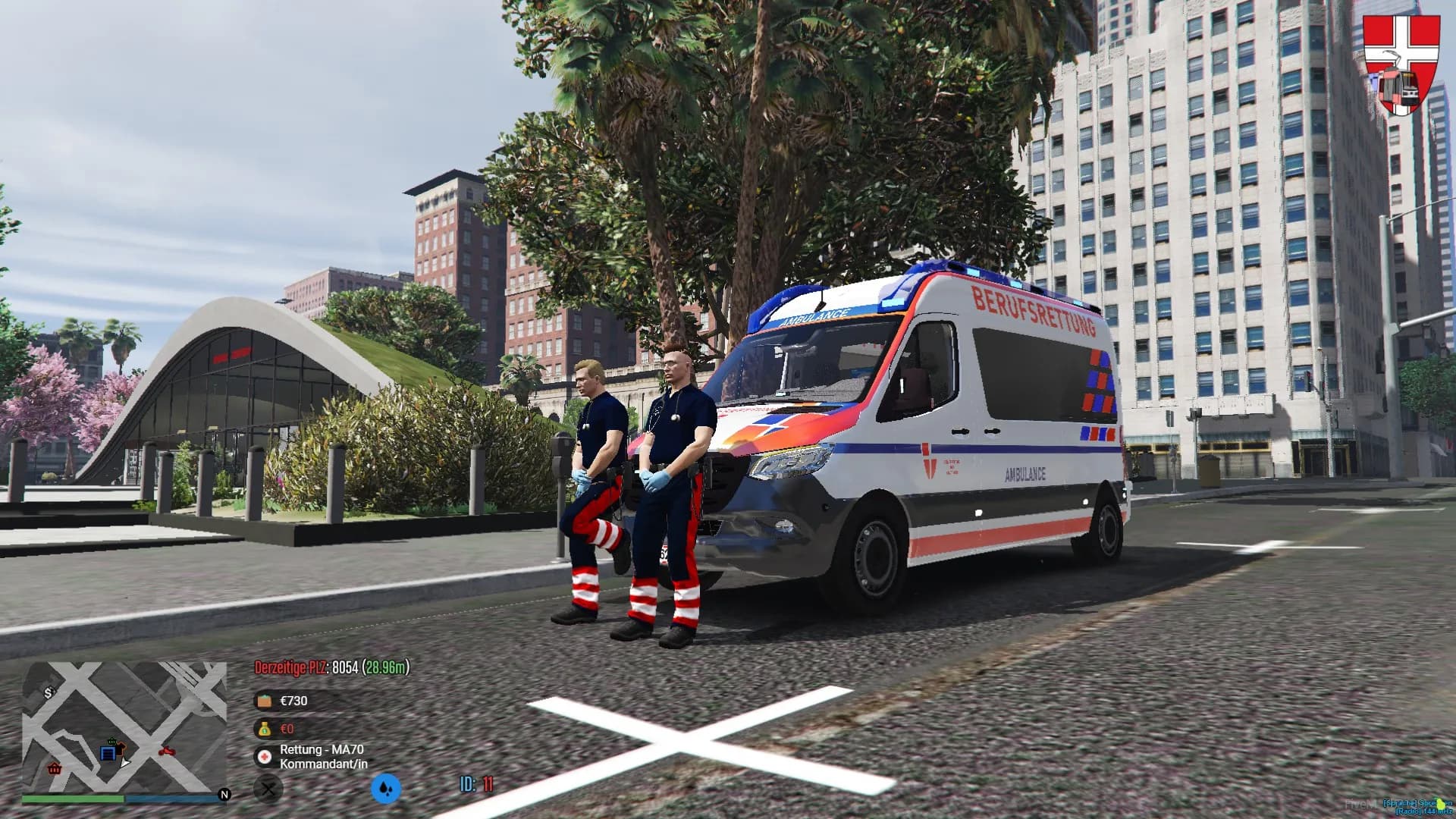 SchockLifeRP V2, Sanitäter in der Stadt — Originalscreenshot aus dem privaten Archiv