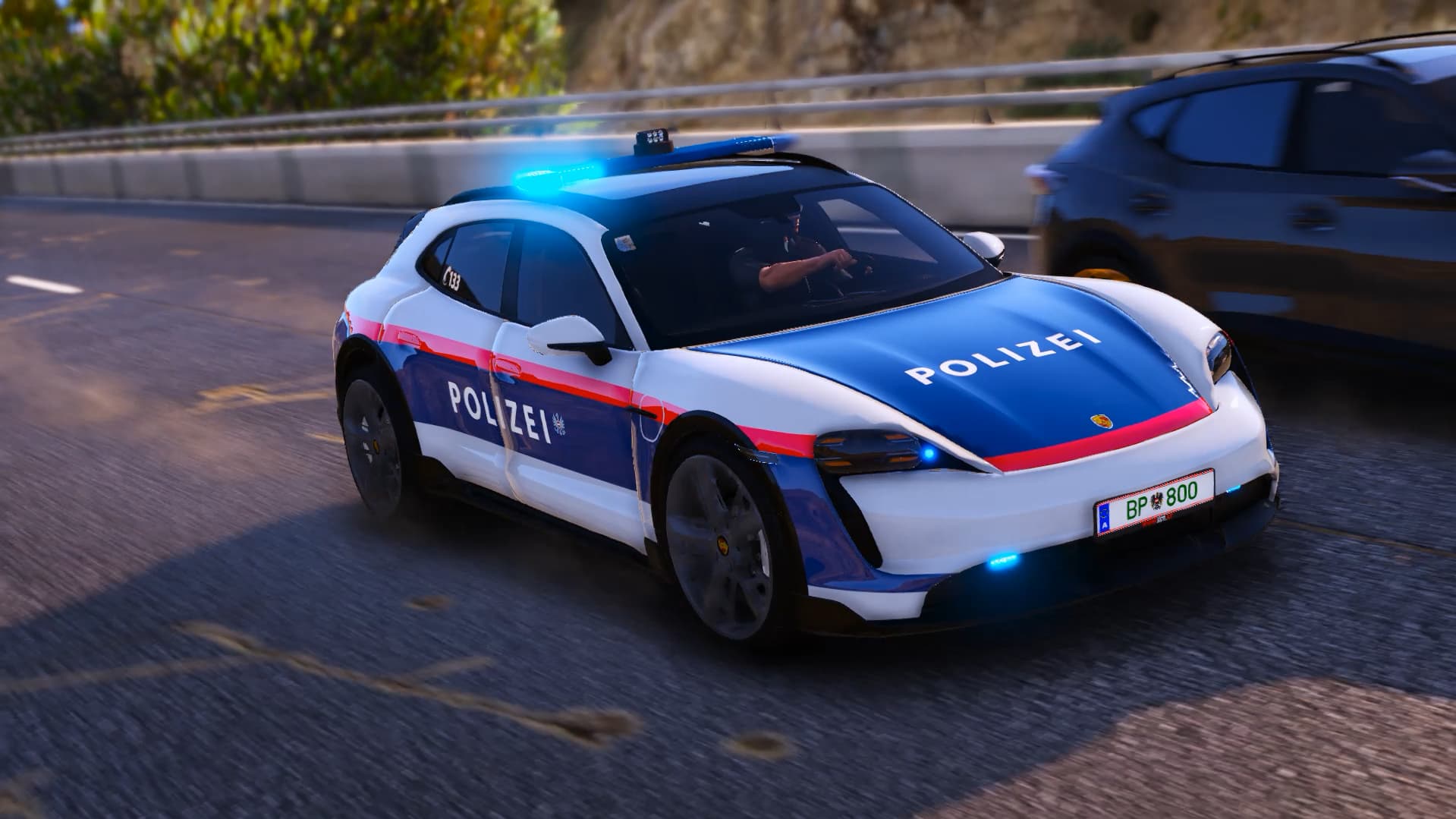 SchockLifeRP V2-2, Sportwagen der Polizei — Originalscreenshot aus dem privaten Archiv